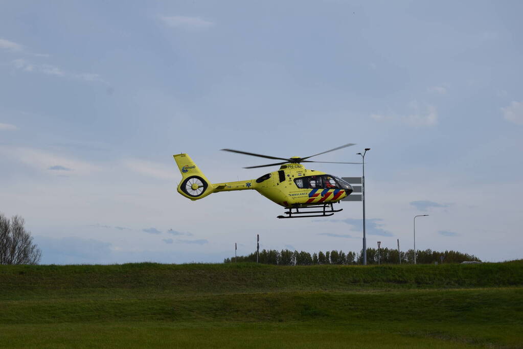 Traumahelikopter landt vanwege medische noodsituatie