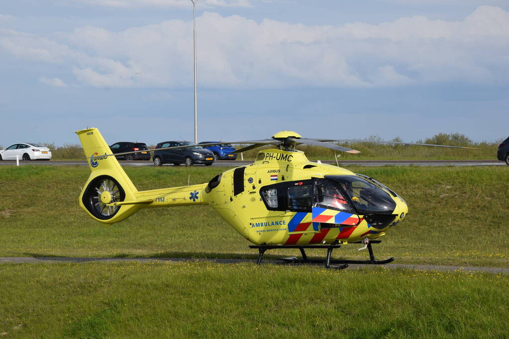 Traumahelikopter landt vanwege medische noodsituatie