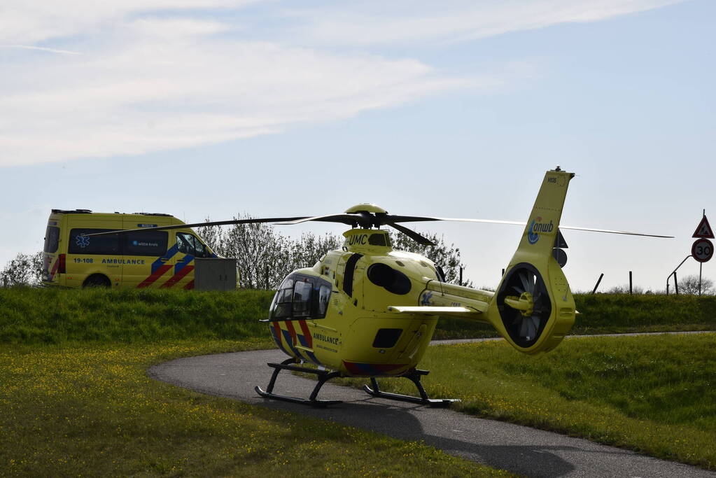 Traumahelikopter landt vanwege medische noodsituatie