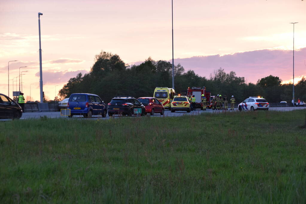 Traumahelikopter ingezet voor ongeval op snelweg