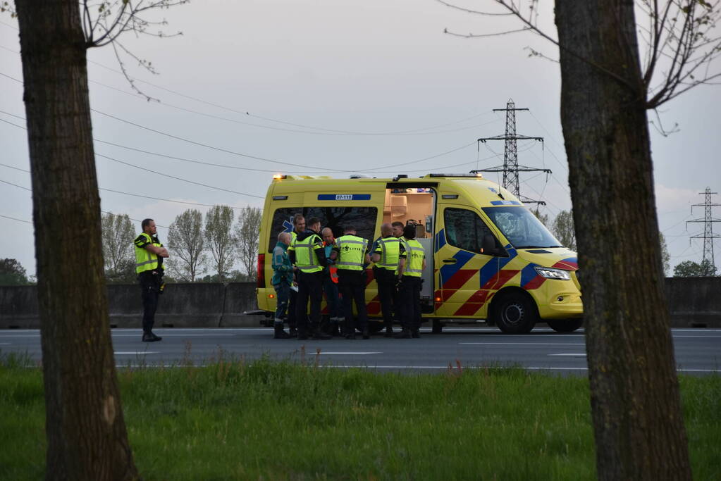 Traumahelikopter ingezet voor ongeval op snelweg