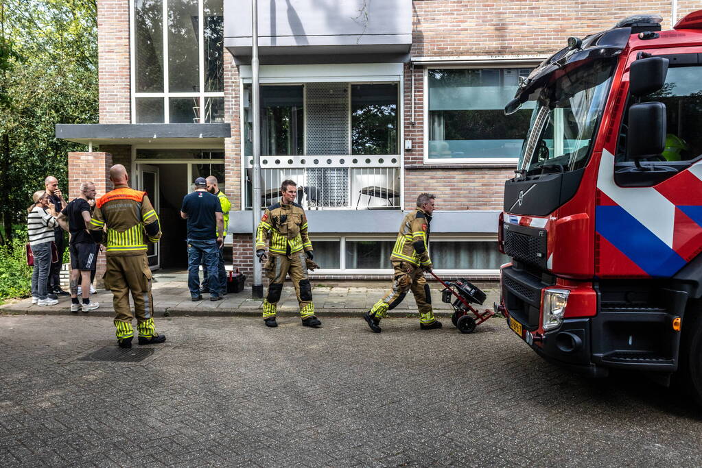 Kleine brand in flatwoning