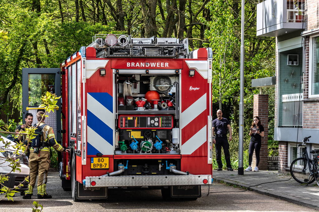 Kleine brand in flatwoning