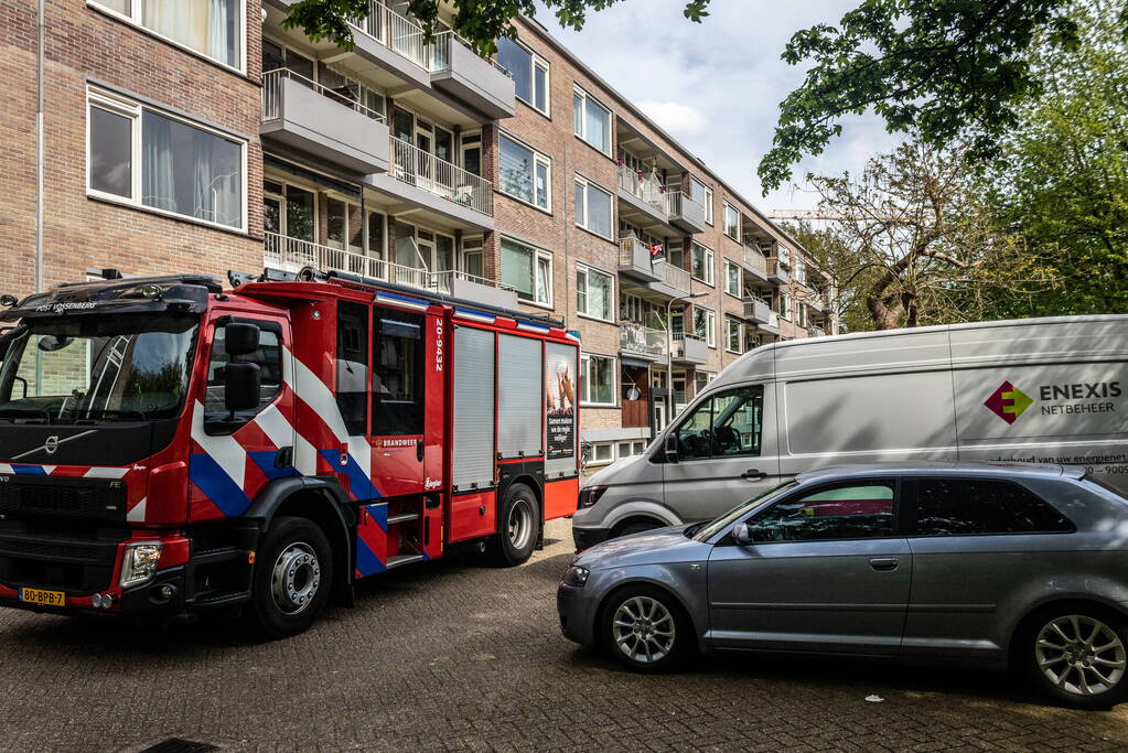 Kleine brand in flatwoning