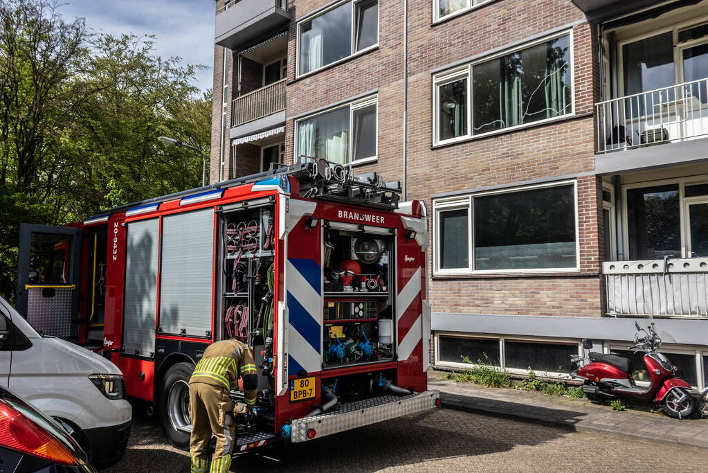 Kleine brand in flatwoning