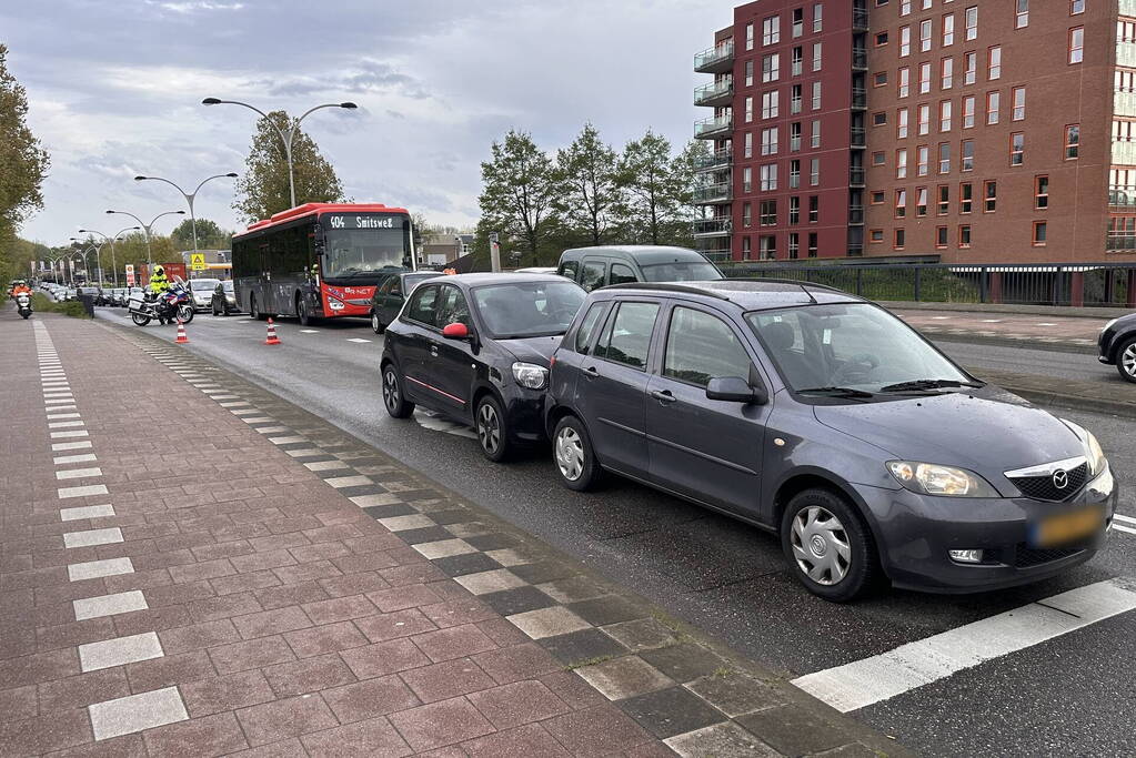 Persoon gewond na kop-staart aanrijding