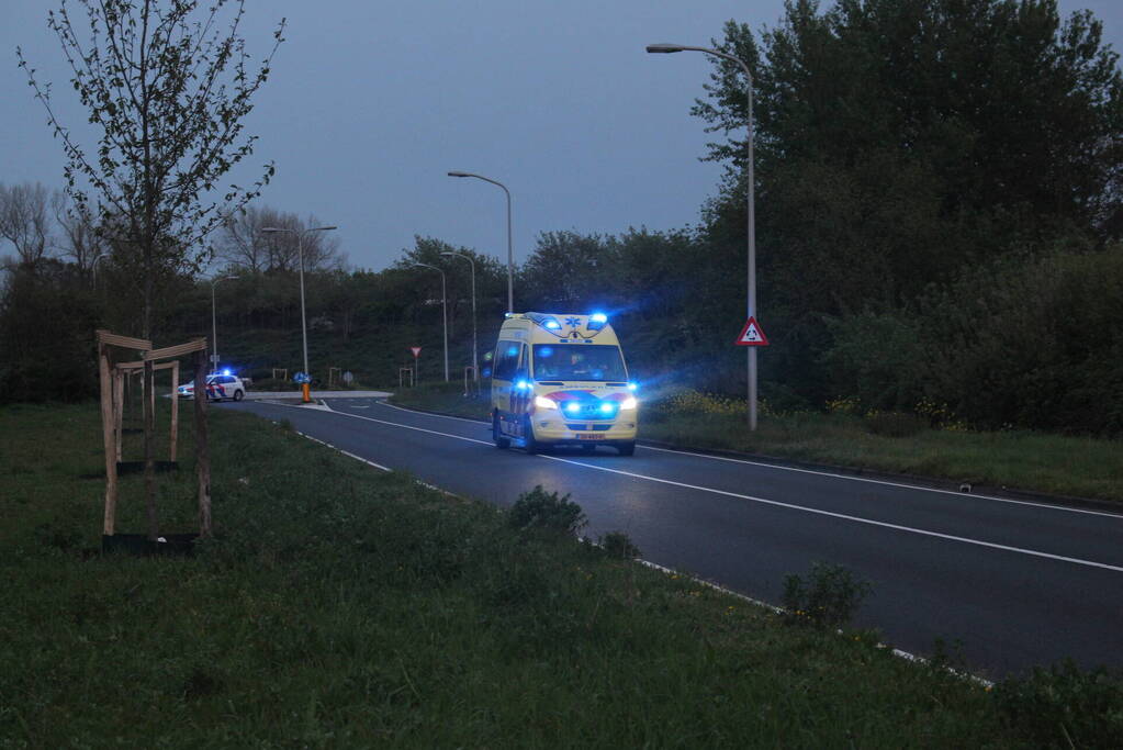 Motorrijder ernstig gewond na eenzijdig ongeval