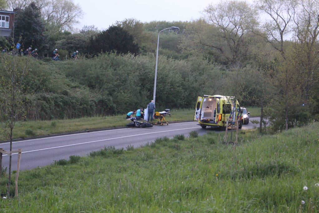 Motorrijder ernstig gewond na eenzijdig ongeval