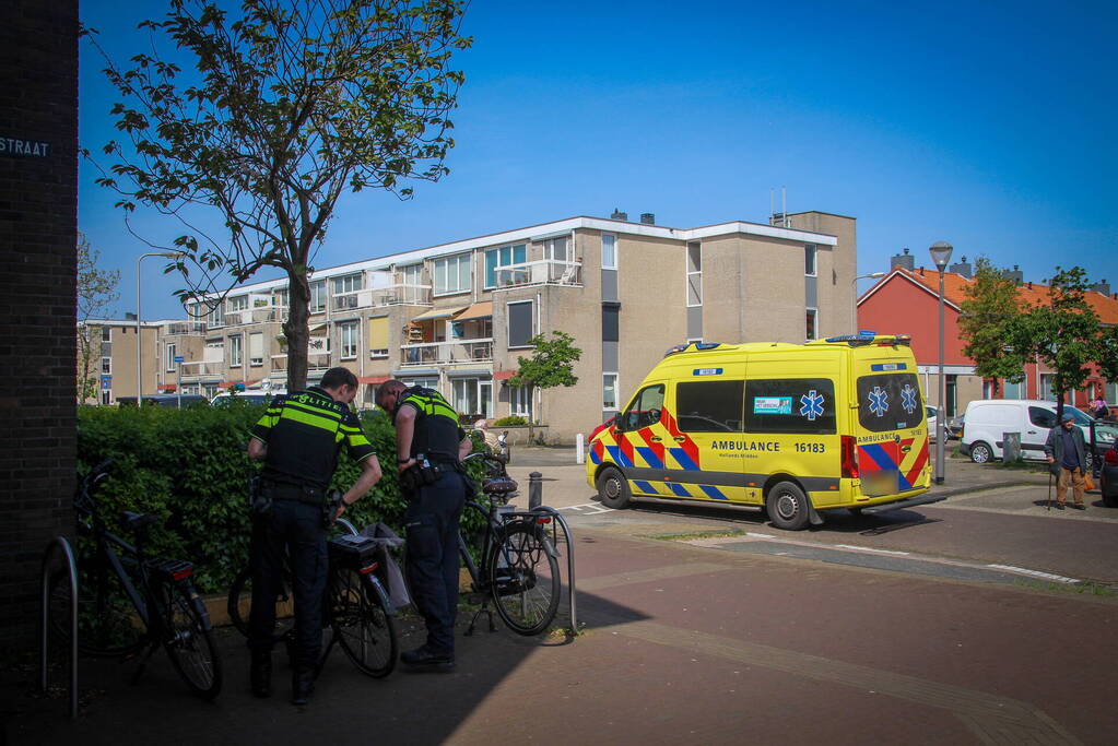 Fietser ten val na eenzijdig ongeval