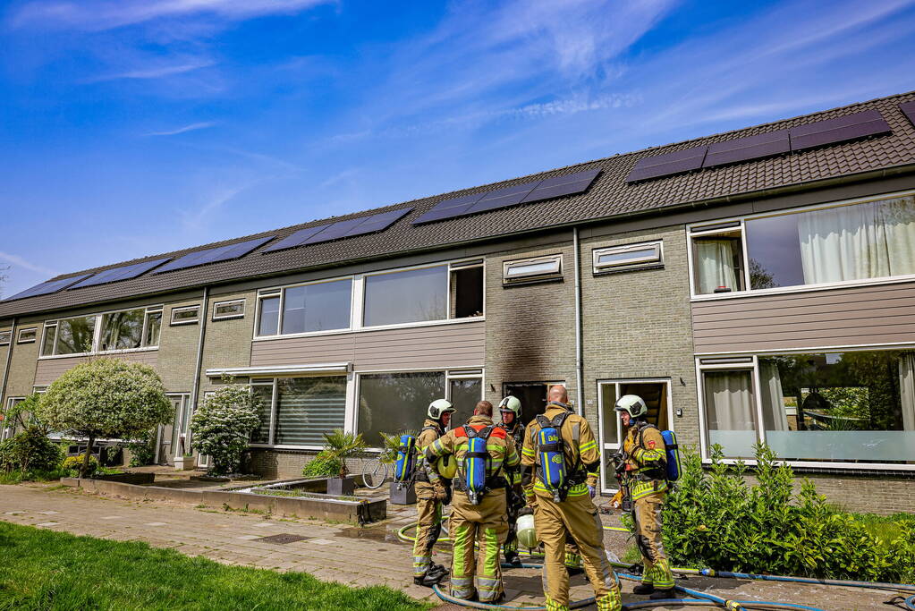 Veel schade door brand in woning