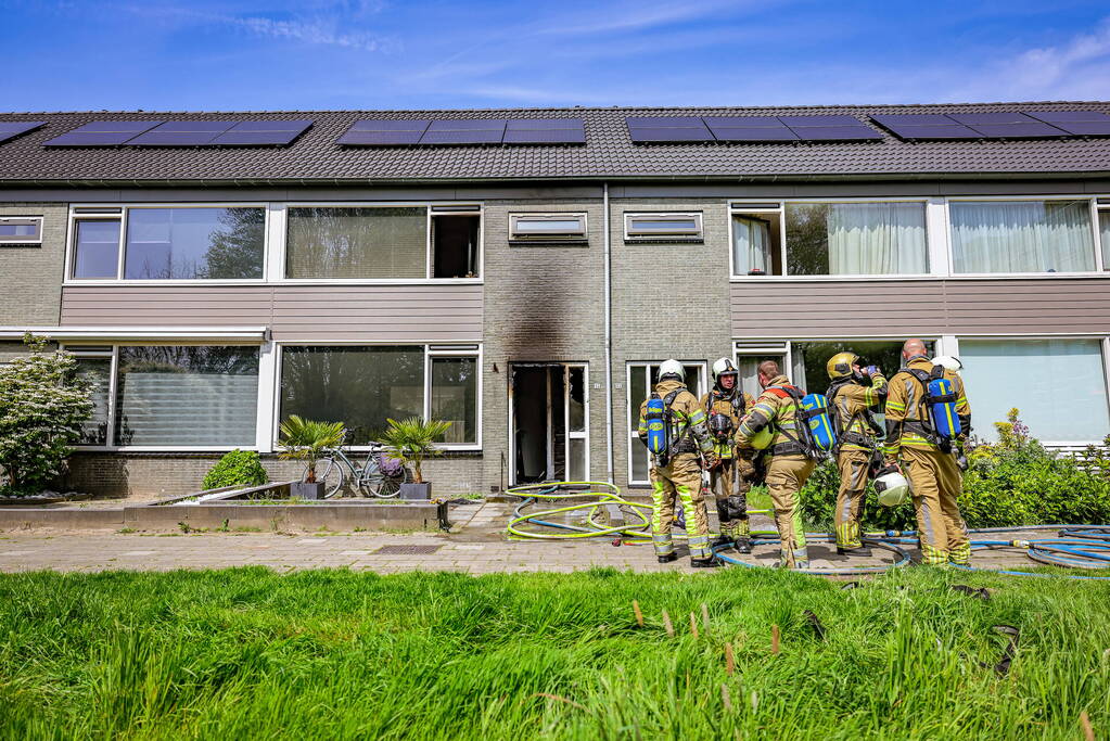 Veel schade door brand in woning