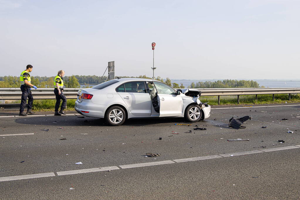 Veel schade en gewonden bij kettingbotsing