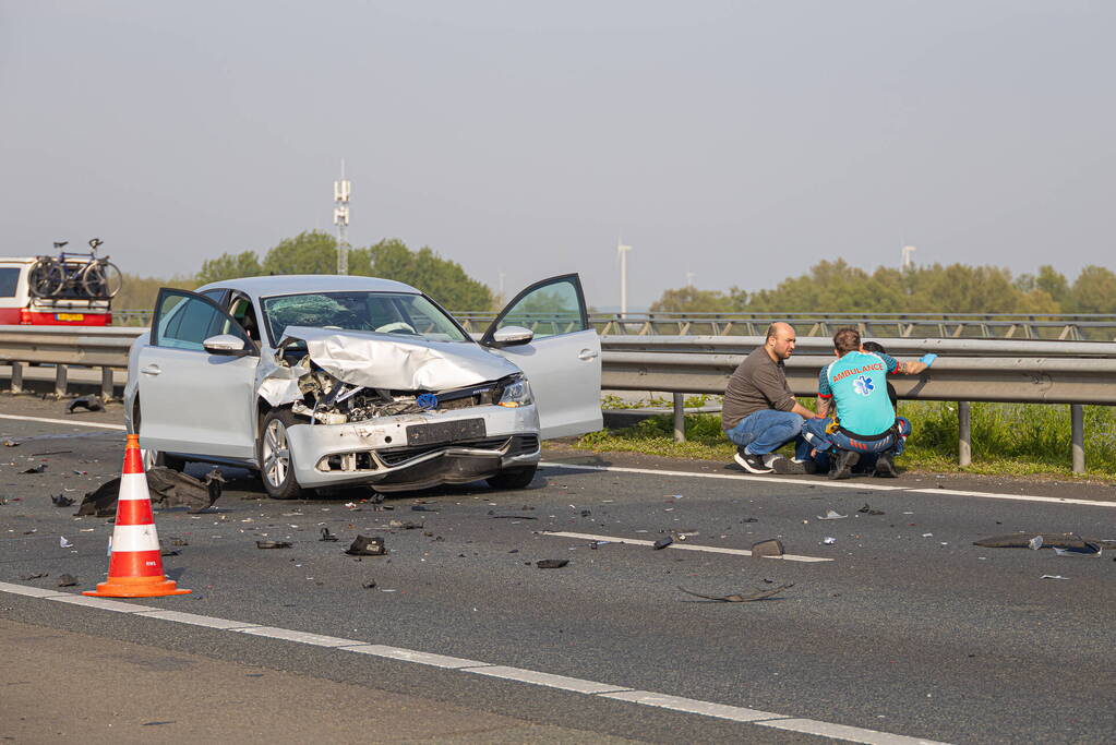 Veel schade en gewonden bij kettingbotsing