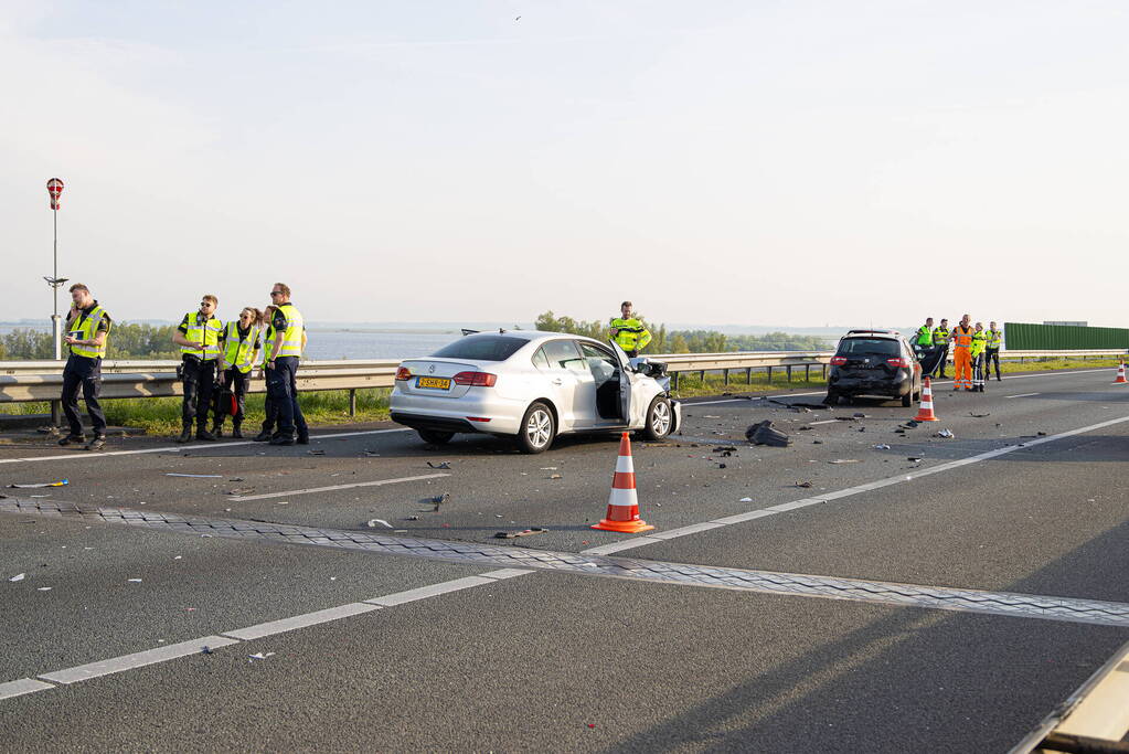 Veel schade en gewonden bij kettingbotsing