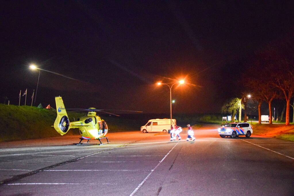 Nachtelijke inzet van traumahelikopter