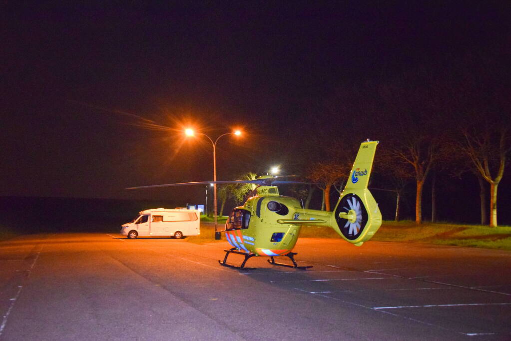 Nachtelijke inzet van traumahelikopter