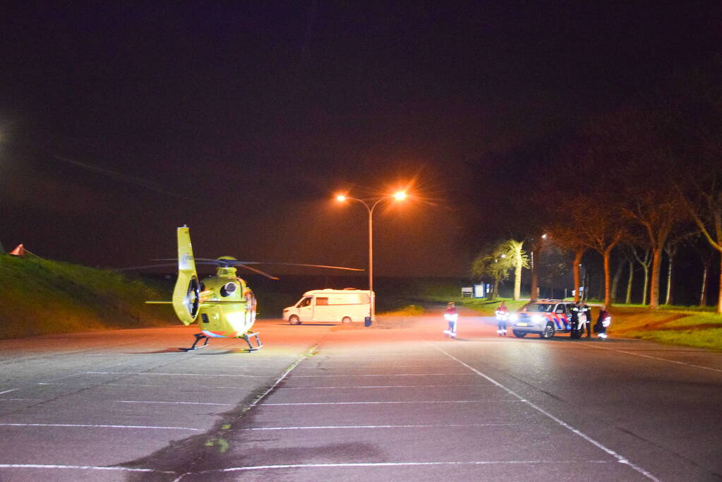 Nachtelijke inzet van traumahelikopter