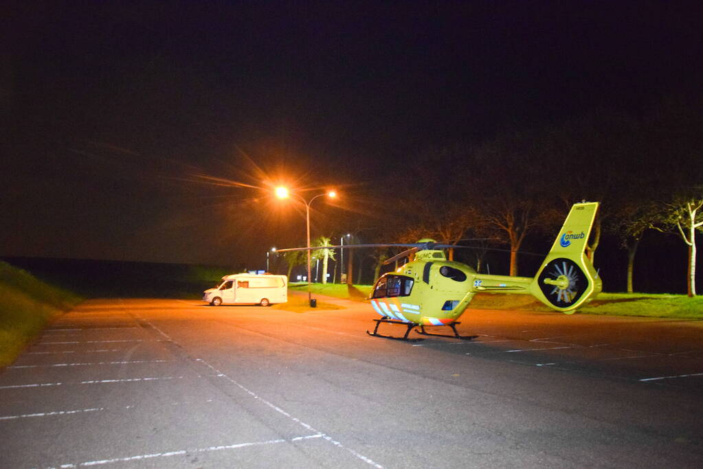 Nachtelijke inzet van traumahelikopter