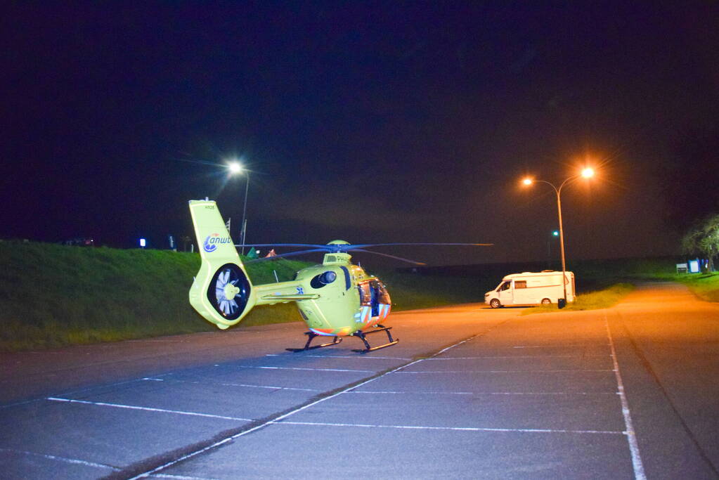 Nachtelijke inzet van traumahelikopter