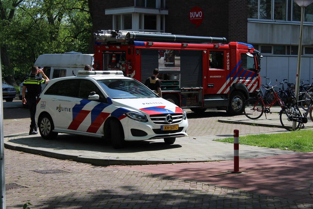 Brand in flat snel onder controle