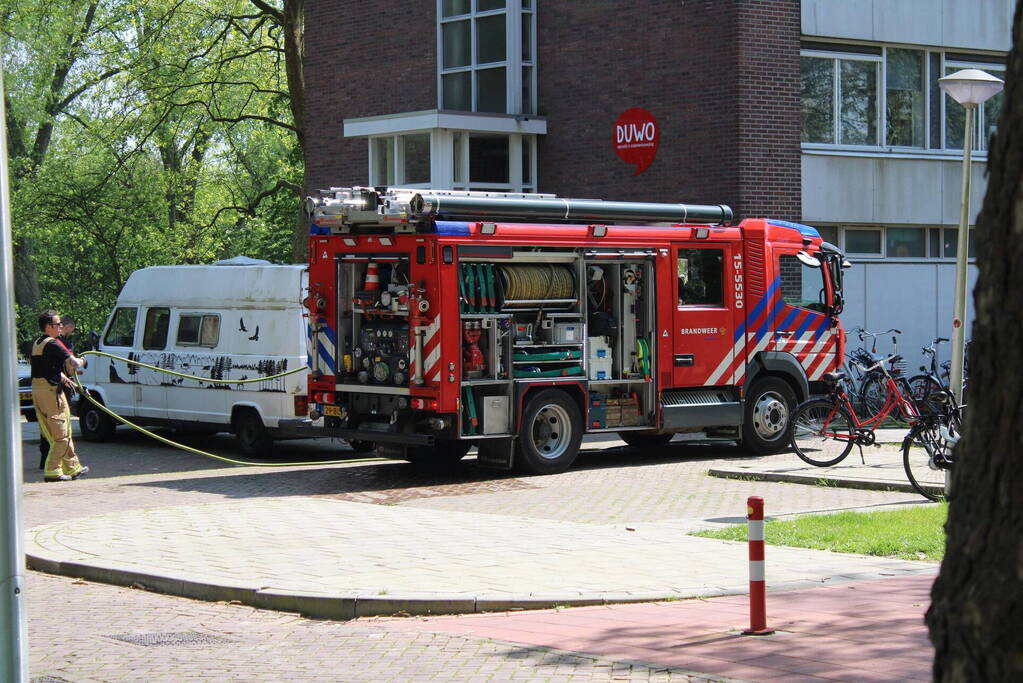 Brand in flat snel onder controle