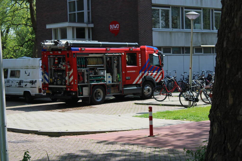 Brand in flat snel onder controle