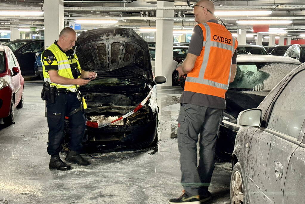 Grote brand in Q-Park parkeergarage