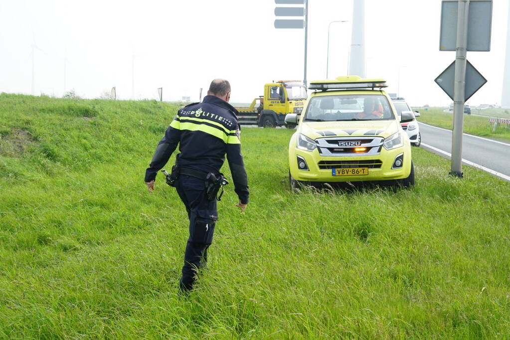 Gezin komt met schrik vrij na ongeval met vrachtauto