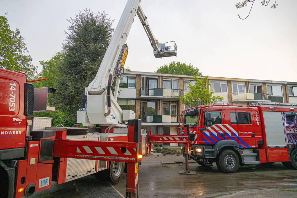 Brandweer ingezet na blikseminslag