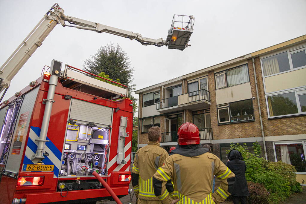 Brandweer ingezet na blikseminslag