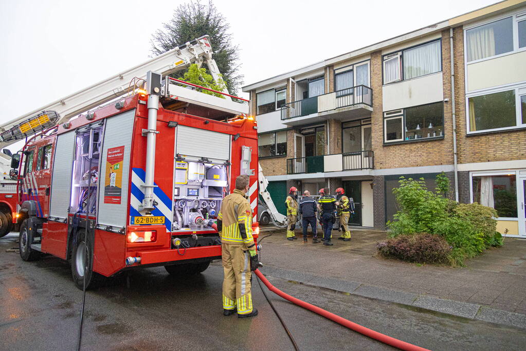 Brandweer ingezet na blikseminslag