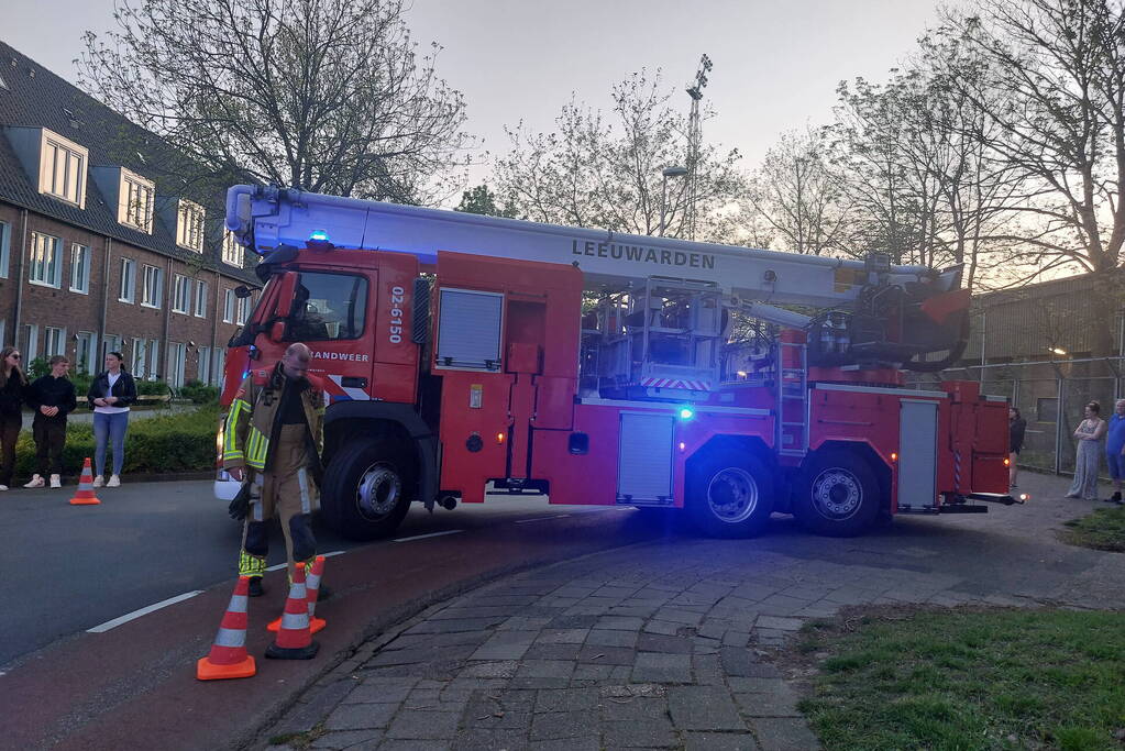 Traumateam landt voor noodsituatie