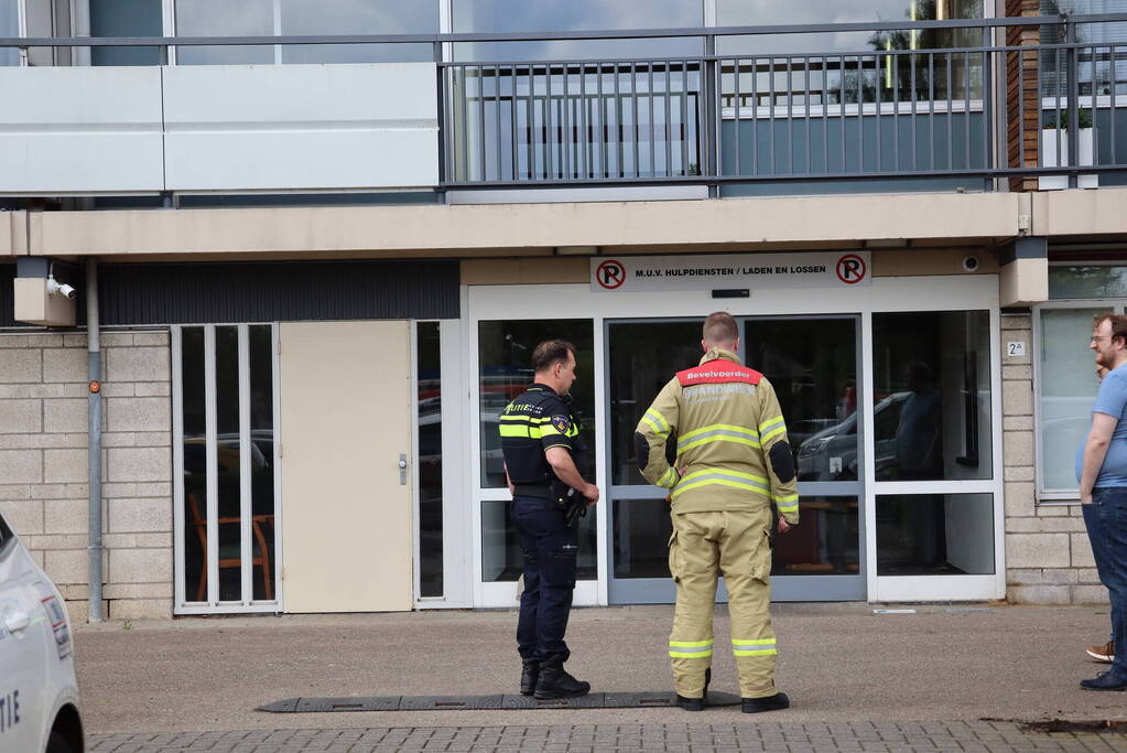 Brand in woning op zesde etage