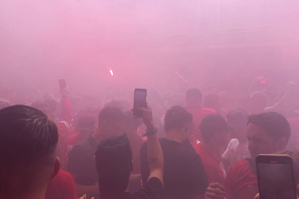 Feest op stratumseind na laatste fluitsignaal Psv landskampioen van nederland