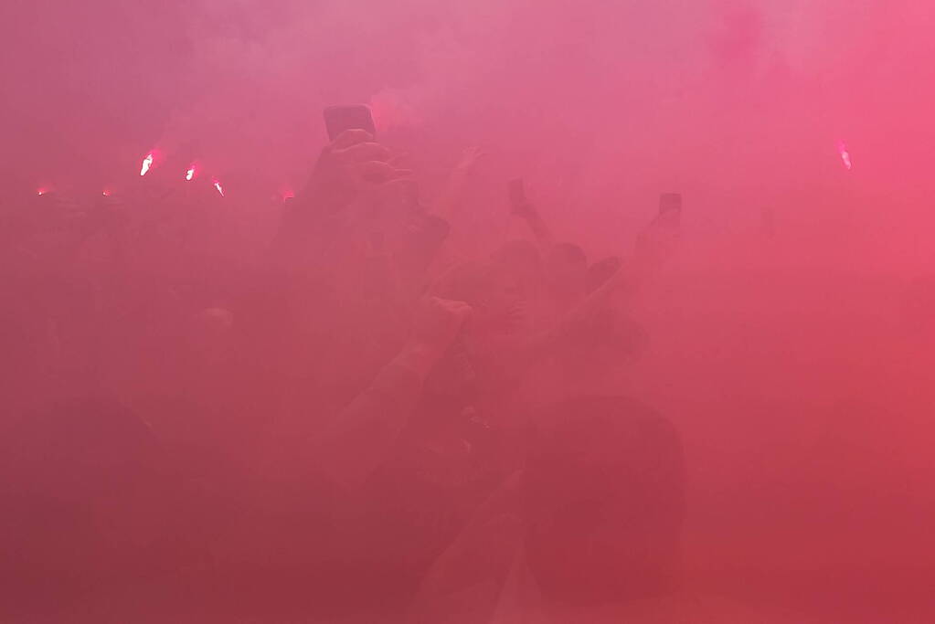 Feest op stratumseind na laatste fluitsignaal Psv landskampioen van nederland