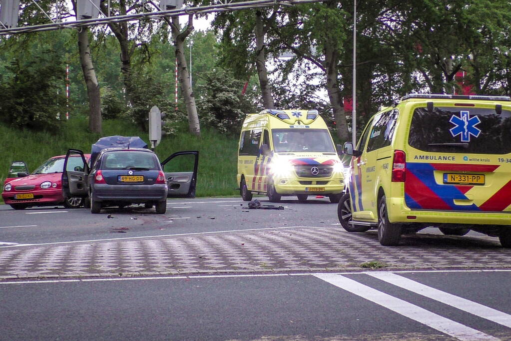 Gewonde bij ongeval op kruising