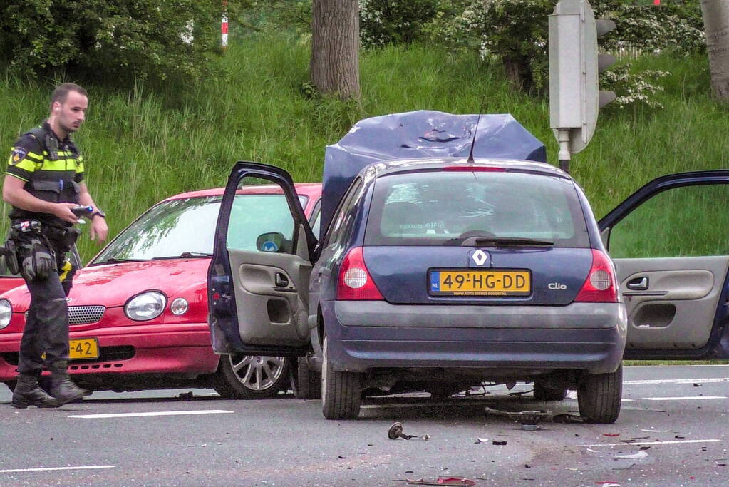 Gewonde bij ongeval op kruising