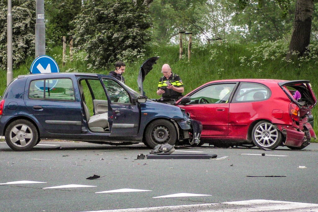 Gewonde bij ongeval op kruising