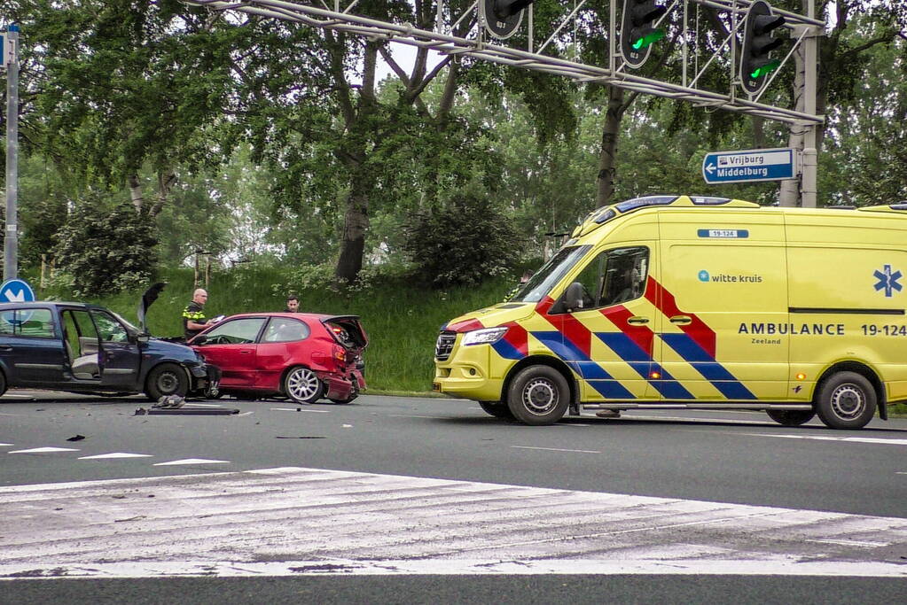 Gewonde bij ongeval op kruising