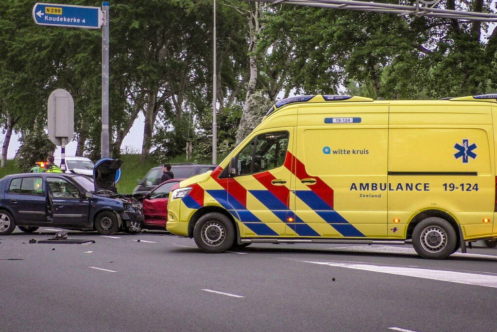 Gewonde bij ongeval op kruising