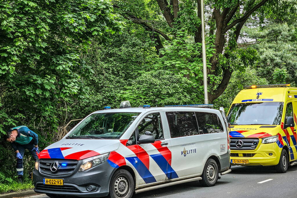 Motorrijder gewond na eenzijdig ongeval