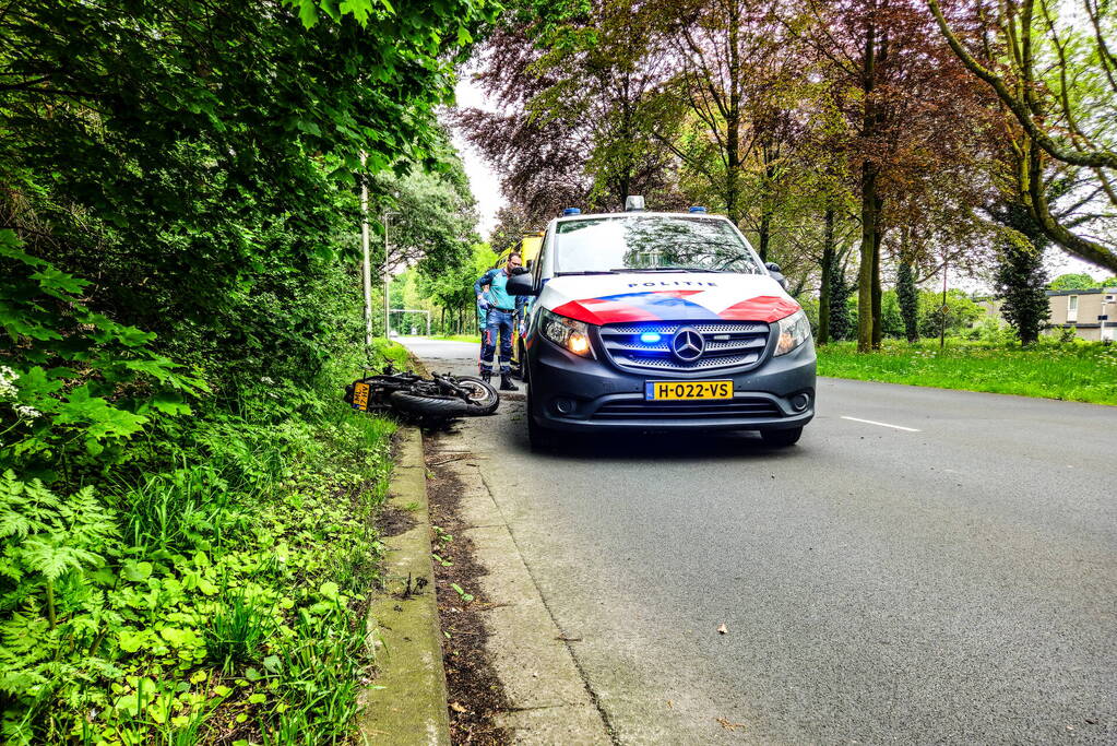 Motorrijder gewond na eenzijdig ongeval