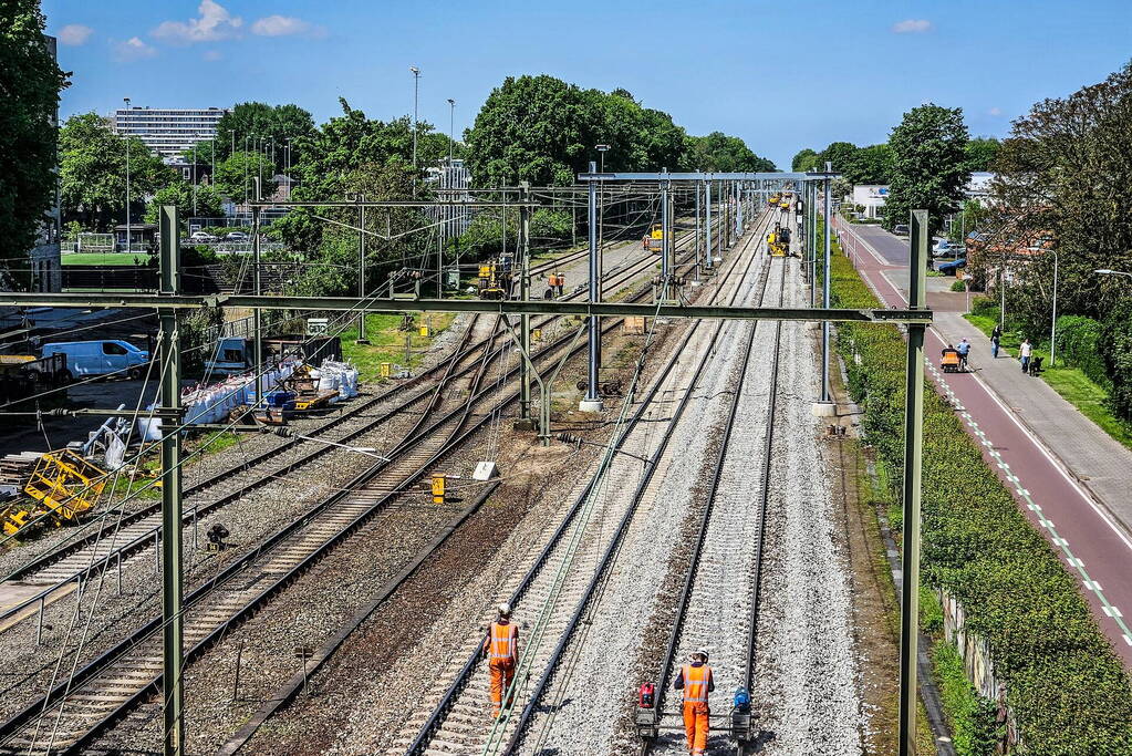 Werkzaamheden aan spoor in volle gang