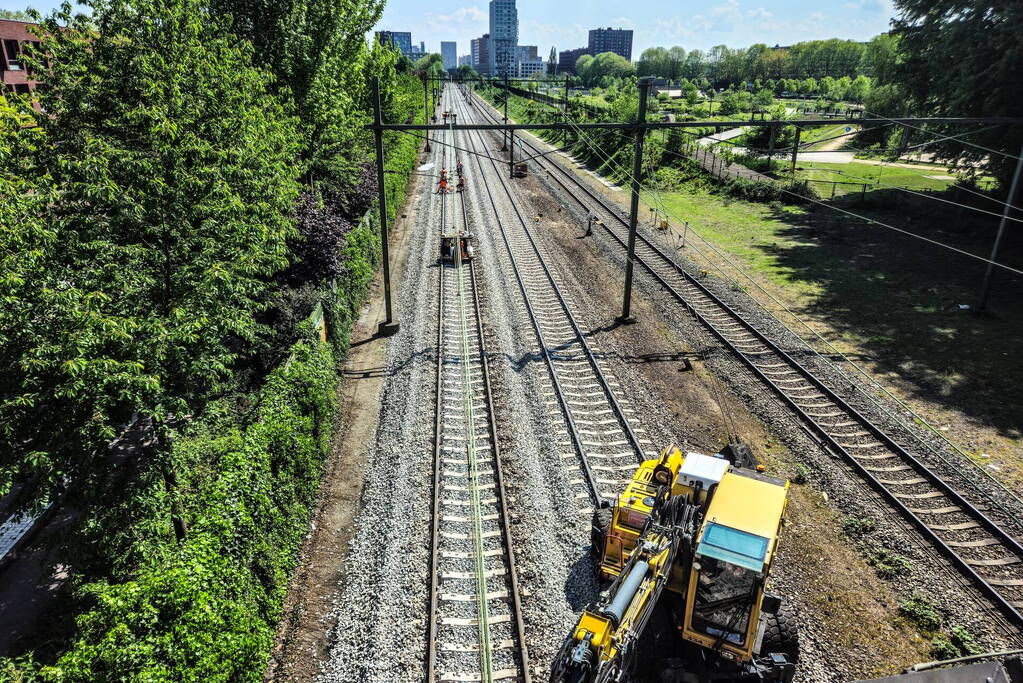 Werkzaamheden aan spoor in volle gang