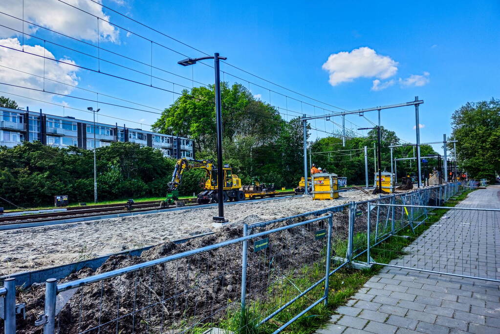 Werkzaamheden aan spoor in volle gang