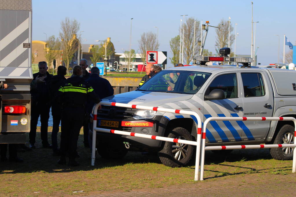 Scheepvaartverkeer stilgelegd vanwege mogelijk explosief in haven