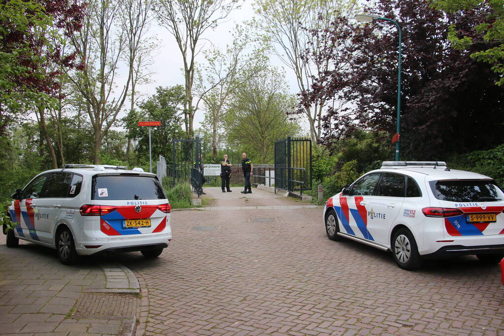 Aanhouding op volkstuinencomplex na bedreiging