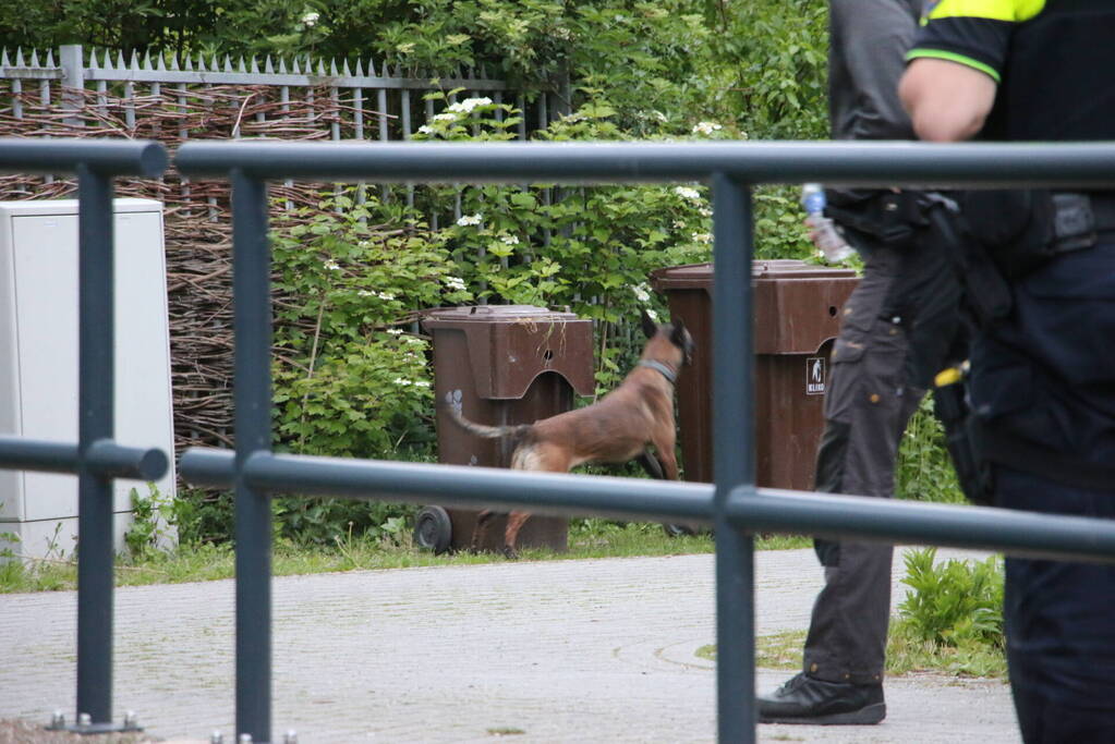 Aanhouding op volkstuinencomplex na bedreiging