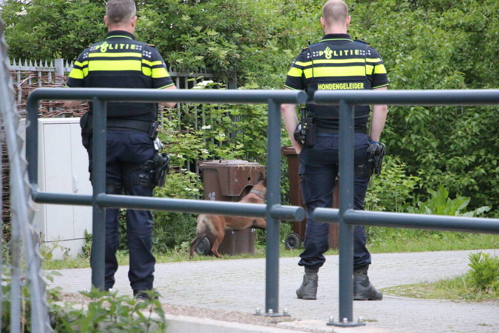 Aanhouding op volkstuinencomplex na bedreiging