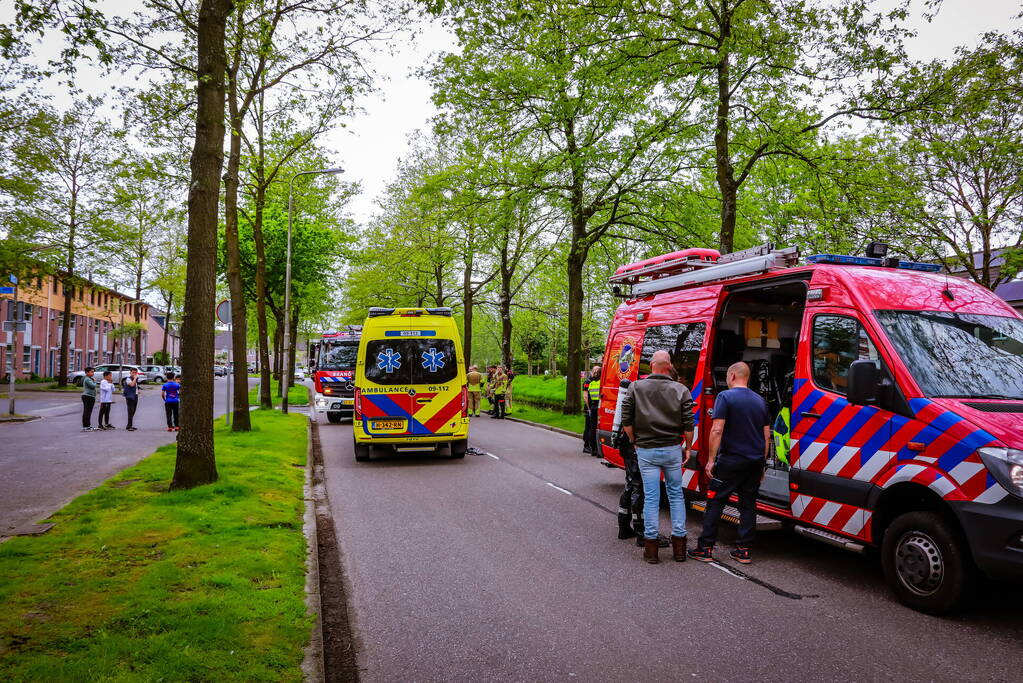 Broer springt in het water om zusje te redden